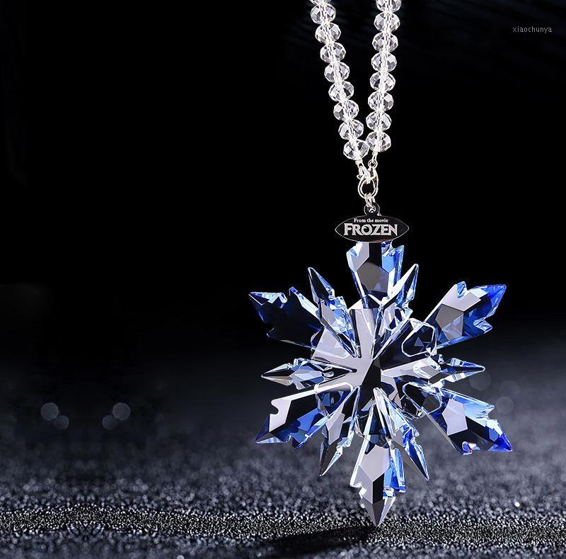 

High-quality Car Rearview Mirror Pendant Crystal Snowflake Hanging Ornaments Auto Interior Decoration Accessories Gifts1