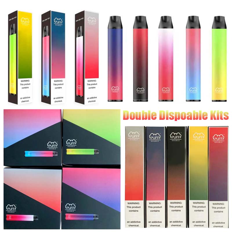 

Newest 2 in 1 Flavor Puff Double Disposable 2000 Puffs High Quality Double Flavors in One Puff Plus XXL Max Disposable Vape Air Glow Switch