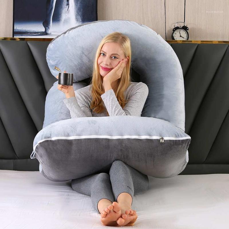 

Pregnancy pillow Support Pillow For Pregnant Women Body Cotton Pillowcase J Shape Maternity Pillows Pregnancy Side Sleepers1
