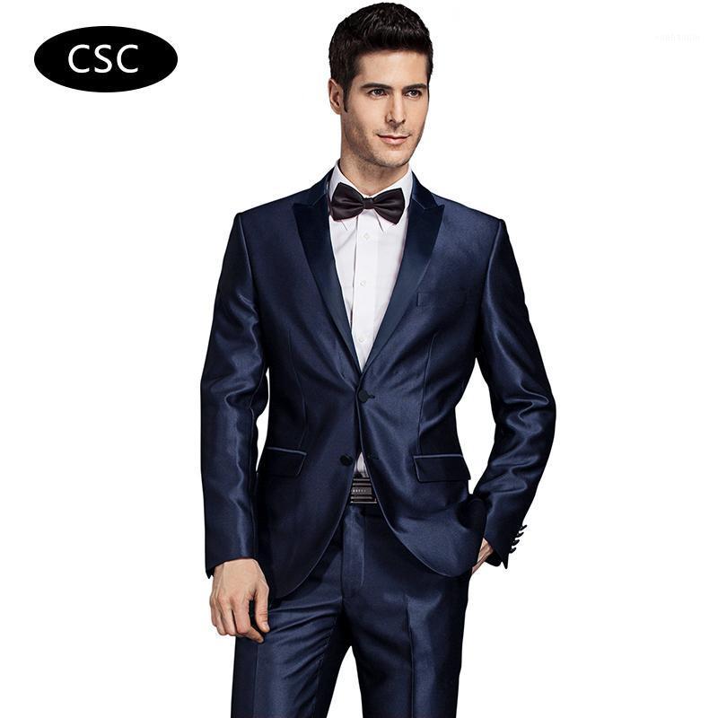 

Men's Suits & Blazers 2021 Men Groom Wedding Suit Jacket Coat Slim Fit Formal Blazer Fashion Dress Luxury Tuxedo Blazers1, Blue