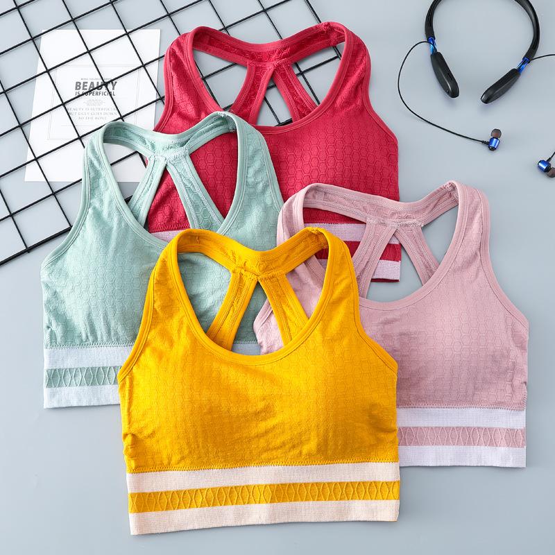 

women yoga bra Breathable sports bra Fitness Women Padded for Running Yoga Gym Seamless Crop Gradient Sport
