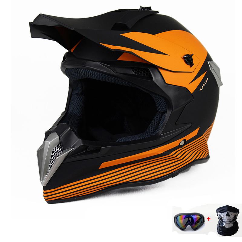 

WLT Motorcycle ATV Dirt bike Helmet Motocross DH Downhill Motorbike Motocross Helmets Motor Goggles Moto Mask Gift, White helmet
