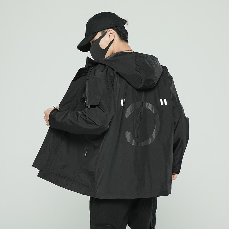 

New Autumn Male Winter Plus Size Hip-hop with Hoodie Jacket Streetwear Harajuku 6dbx, Grey