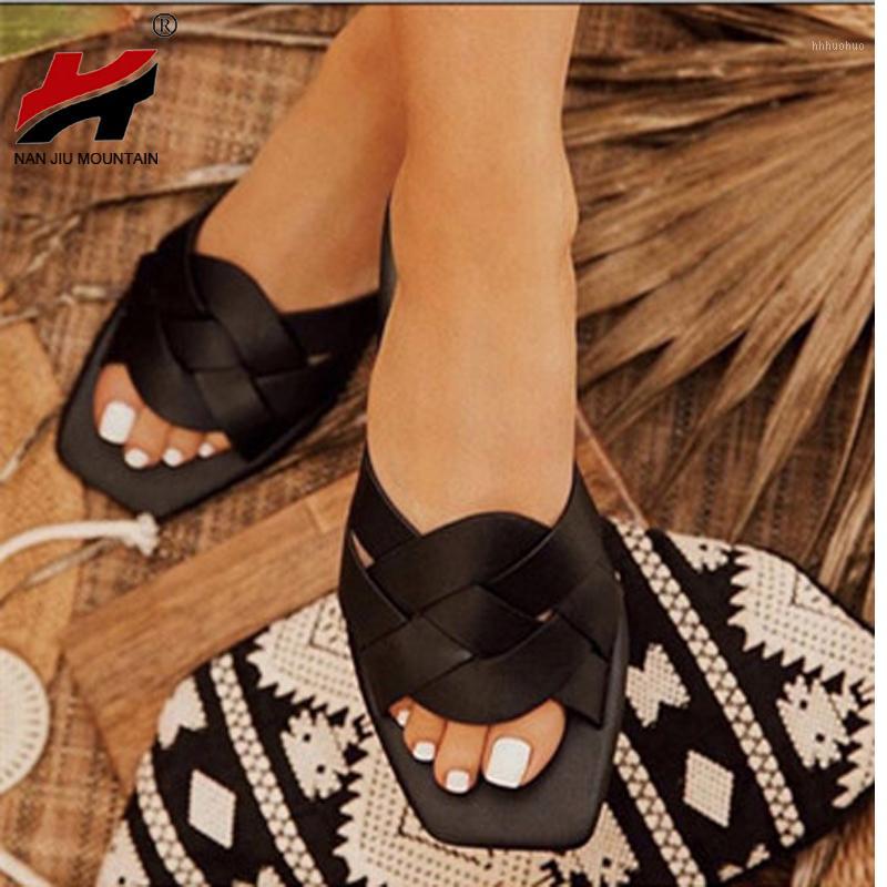 

NAN JIU MOUNTAIN 2020 Women's Summer Shoes Flat Sandals Outdoor Beach Slippers Fashion Casual Comfortable Plus Size 411, Brown