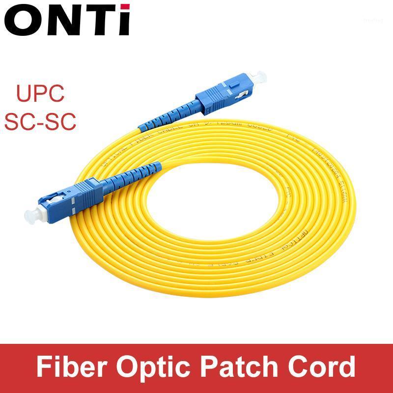 

ONTi SC UPC TO SC UPC Fiber Patch Cable 1M 3M 5M 10M 20M 30M SX 2.0mm 3.0mm FTTH Fiber Patch Cables SM Optical Jumper Pigtail1