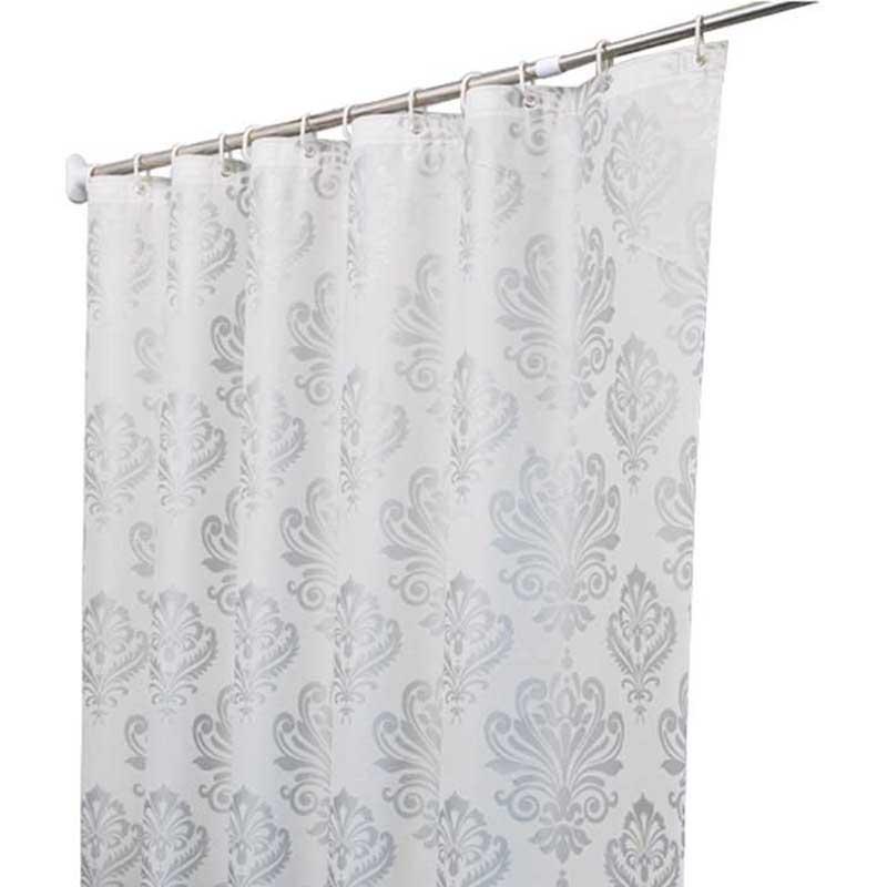 

Europe White PEVA Bath Curtains Flower Eco-friendly Waterproof Shower Curtain Bathroom