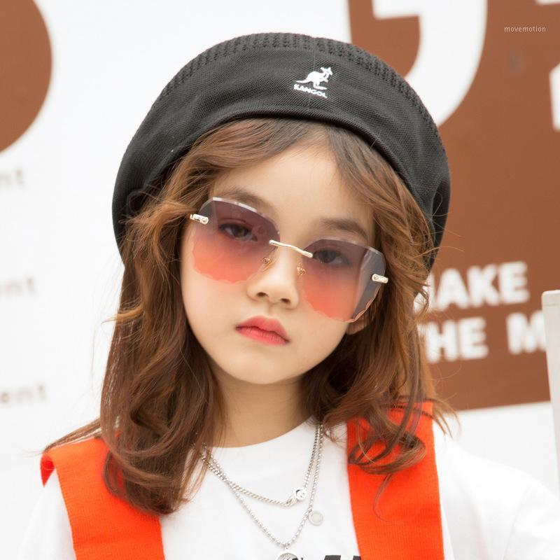 

children's sunglasses 9930 European and American fashion trimming tong frameless sunglasses street snap glasses factory1