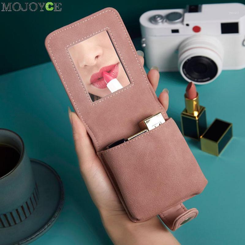 

Fashion Mini Lipstick Bag Portable Travel Cosmetic Makeup Case Organizer PU Leather Women Toiletry Make Up Storage Pouch1, Silver