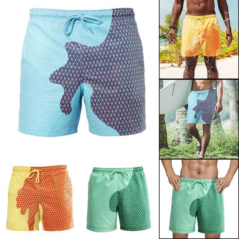 

Newly Men Swim Trunks Water and Temperature Change Color Quick Dry Summer Beach Shorts Swimwear1