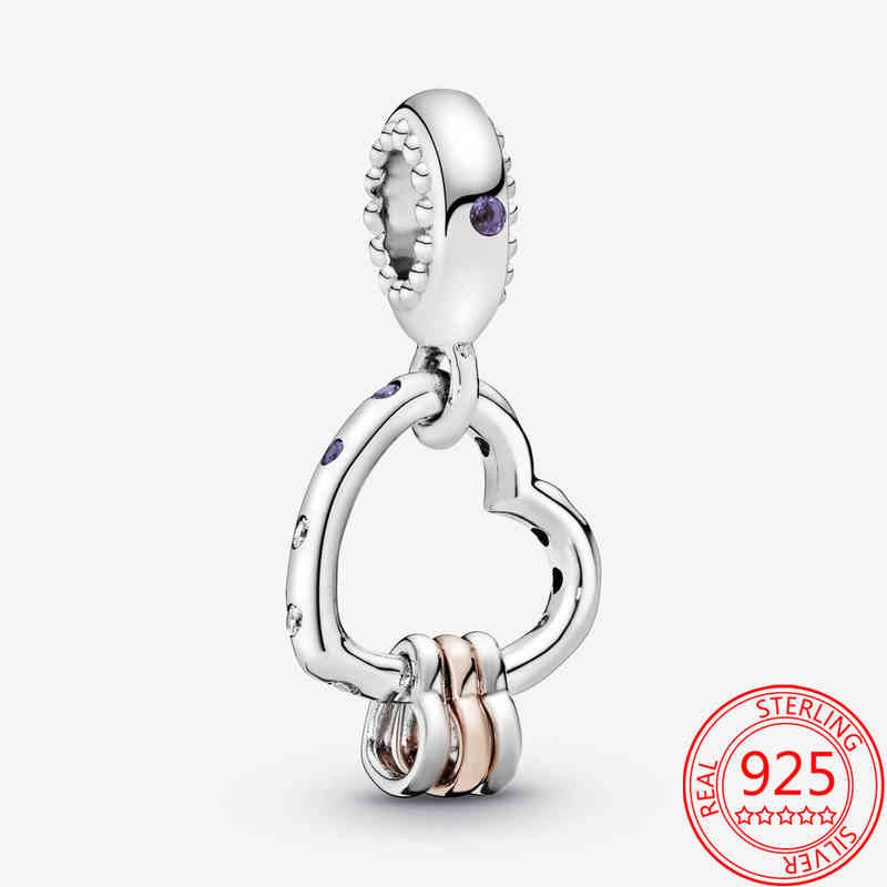 

Genuine S925 Sterling Silver Heart Full of Hearts Charm Fits Pandora Moment Bracelet and Necklace 925 Jewelry Women Gift