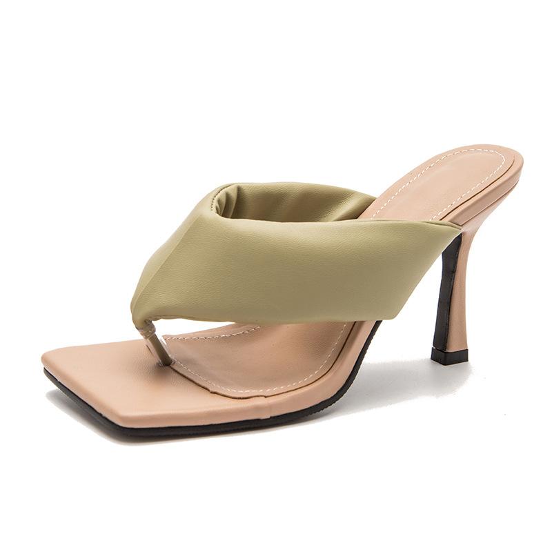 

Fashion New Heels Women Sandal Slippers 2021 Flip Flop Women Slides Slipper Shoes Summer Ladies Casual Outdoor Vacation, Green