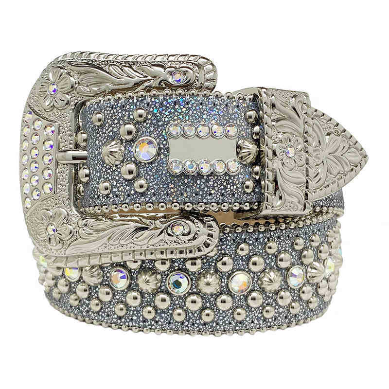 

Fashion Belts for Women Digner Mens Bb Simon rhintone belt with bling rhinton as gift