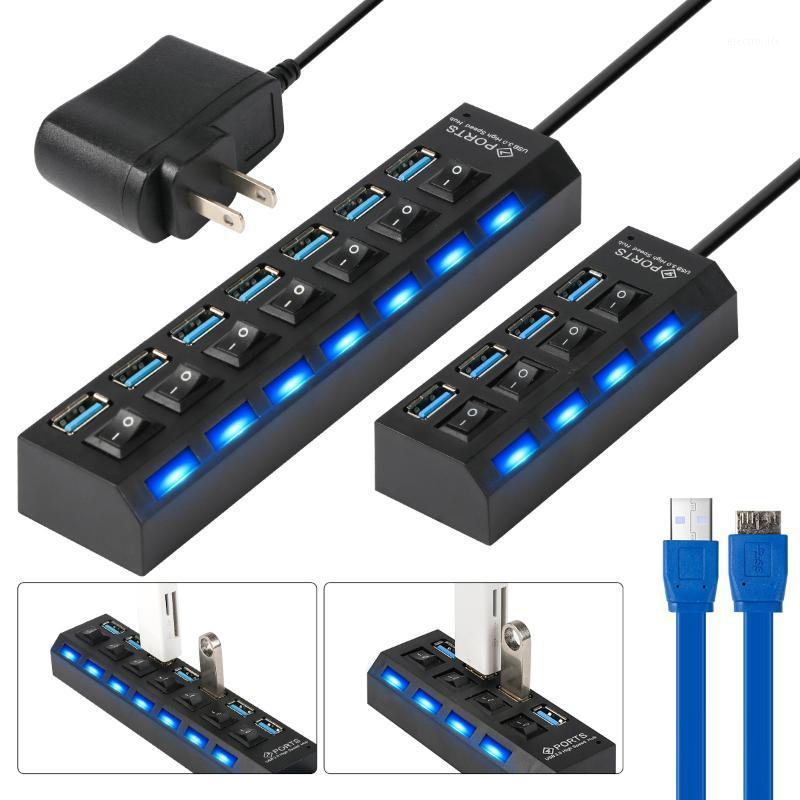 

USB 3.0 HUB USB HUB 2.0 Multi Splitter 3 Hab Use Power Adapter 3.0 4/7Port Expander PC Computer Accessories1