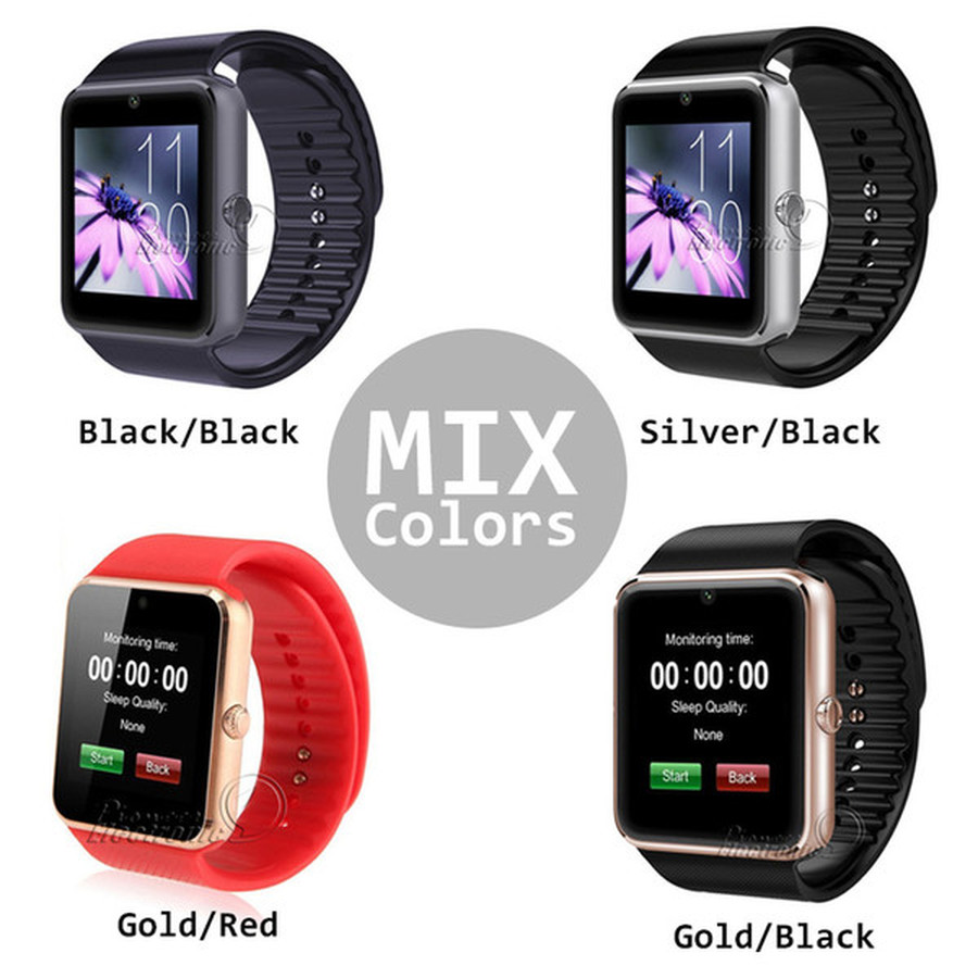 

GT08 Smart Watch Bluetooth Smartwatches For Android Smartphones SIM Card Slot NFC Health Watchs for Android with Retail Box