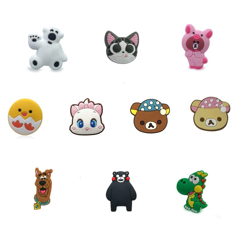 

10pcs/set Classic cartoon PVC Shoe Charms Accessories Fit for Shoes Bracelets Bands Croc JIBZ Shoe Buckle Ormaments