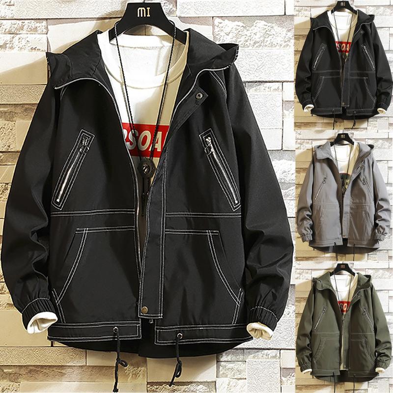 

Men's Casual Denim Spring Trend New Solid Color Loose fashionLarge Size Denim Lapel Coats Men Suits Jackets Fit Male Coats#G35