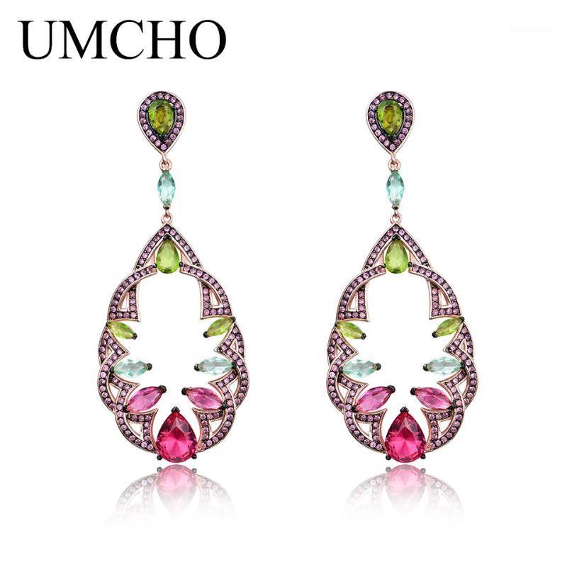 

UMCHO Vacation Style Dorp Earrings 925 Sterling Silver Dangle Earrings For Women Birthday Trendy Fine Jewelry1