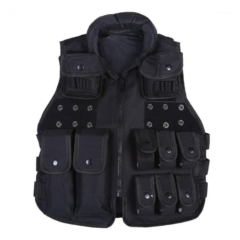 

Outdoor Sports Tactic Hunting Game Boy Combat Exercise Jacket Training Summer Camping Children Vest Practice Equipment1, Black