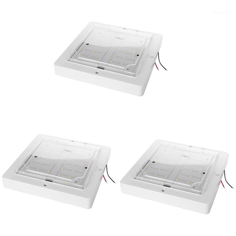 

Emergency Lights 3X 9W 12V Car Caravan Rv Led Interior Roof Ceiling Lamp Dome Light Warm