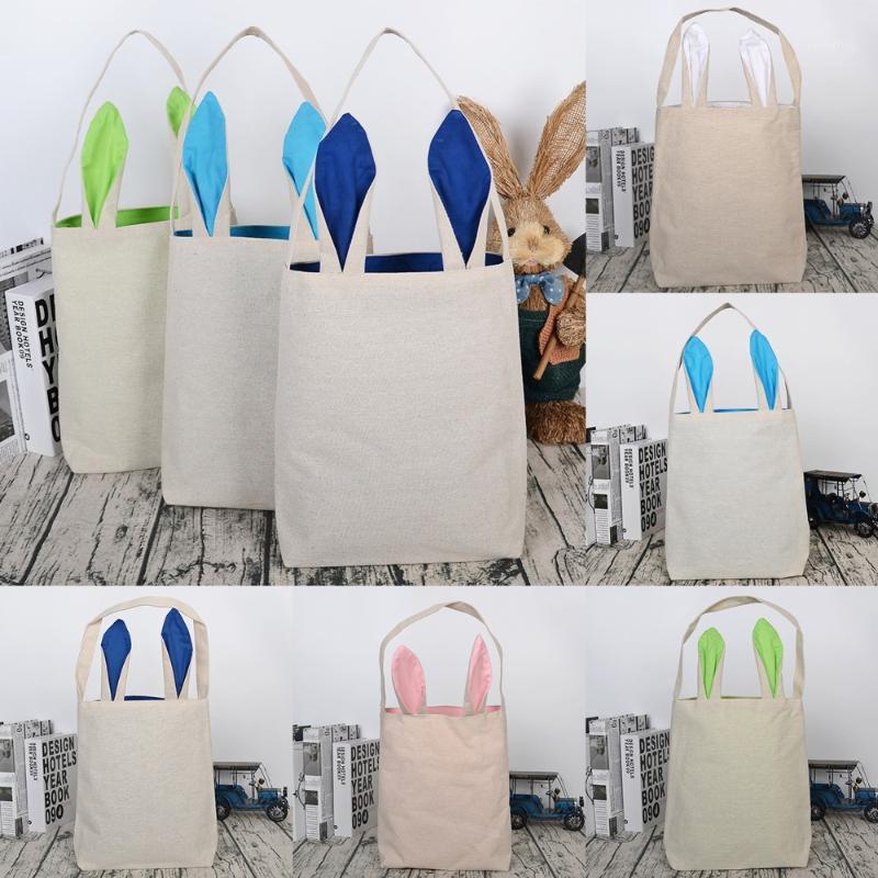 

10 Pack Linen Easter Bags Dual Layer DIY Tote Jute Treat Packing Cotton Ear Bag for Easter Party Gifts Bags Decor Supplies1