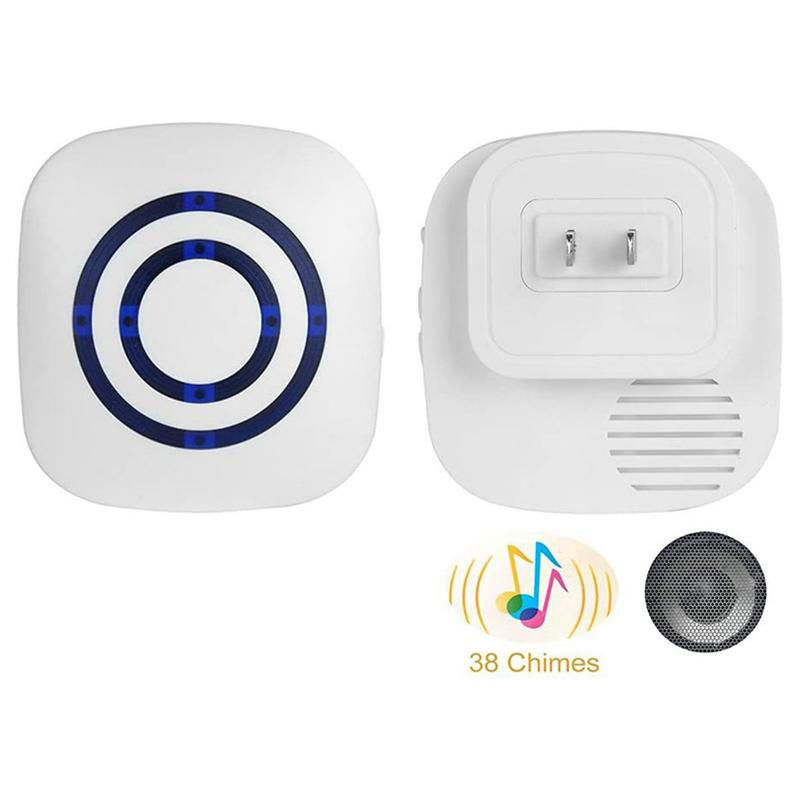 

Wireless Doorbell Plug and Play Waterproof Door Bell Mini Door Bell Long Range Wireless KQS8