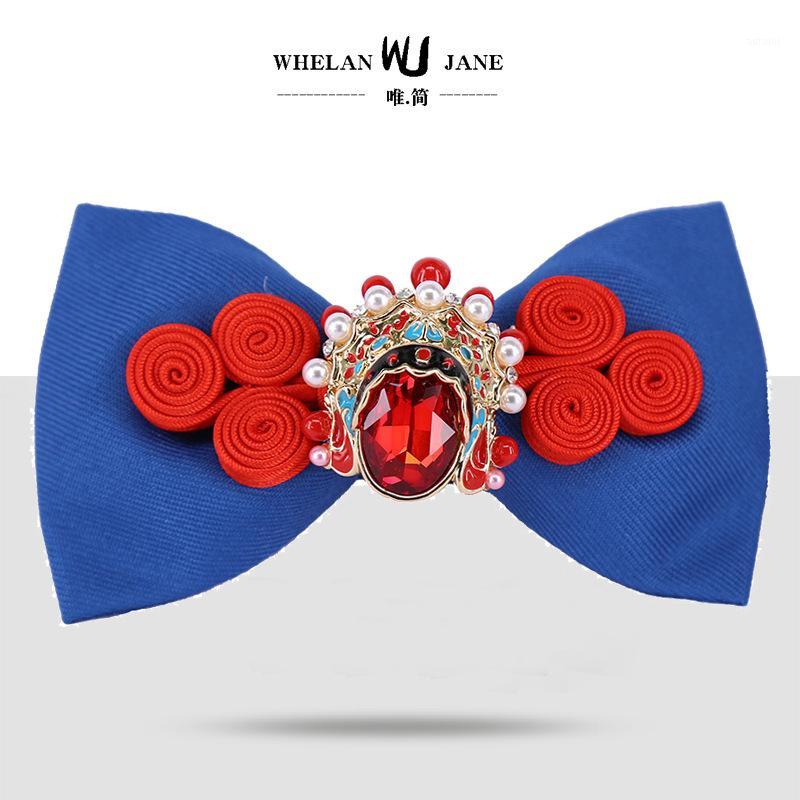 

China Style Bow Ties Diamond Mens Knit Ties Bejin Operal Men Gift Mens Tie1