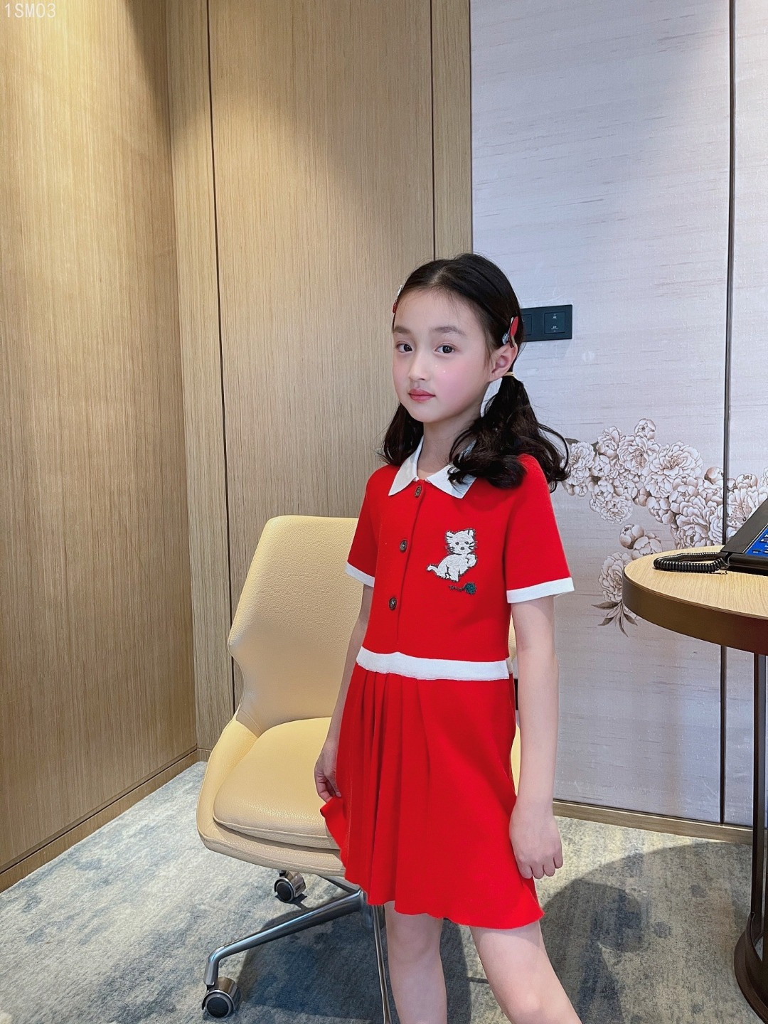 

Spring Summer Children Dress Kids Dresses Clothes Fashion Sweet Baby Girls Party Dress, Red;yellow