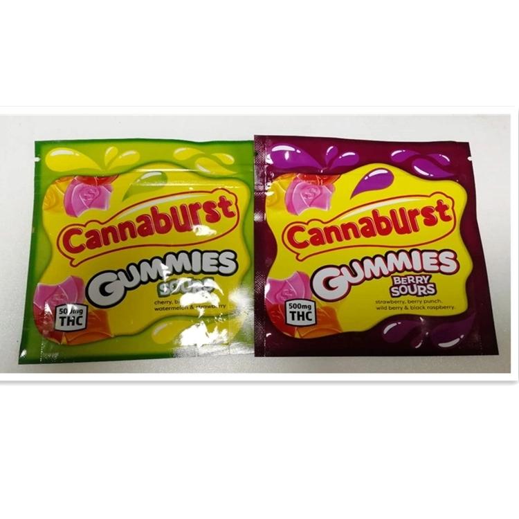 

Newest Gummies Edible Smell Proof Packaging Bags 500mg mylar zipper bags fafyhd