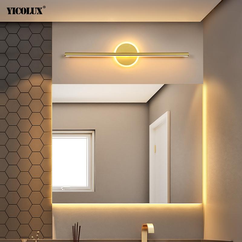 

Bathroom Lamp Led Wall Lamps For Bedroom Make Up Iron Acrylic Base Indoor Mirror Light Lighting Luminaria Wandlamp 40 60 80 Cm