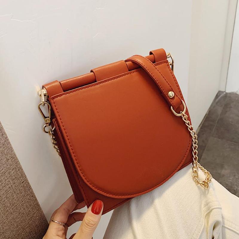 

Chain Shoulder Messenger Bag Vintage Fashion Square Crossbody Bag New High quality PU Leather Women's Casual Designer Handbag, Beige