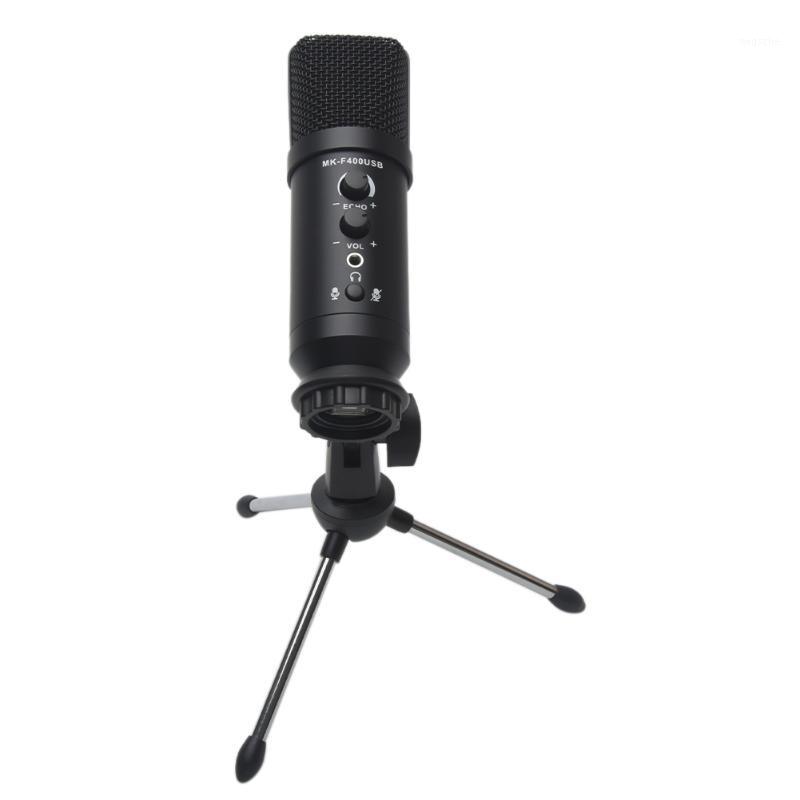 

PC Computer Conference Voice Overs Studio Recording Condenser Metal Built In Reverb Gaming Singing USB Microphone For Laptop1