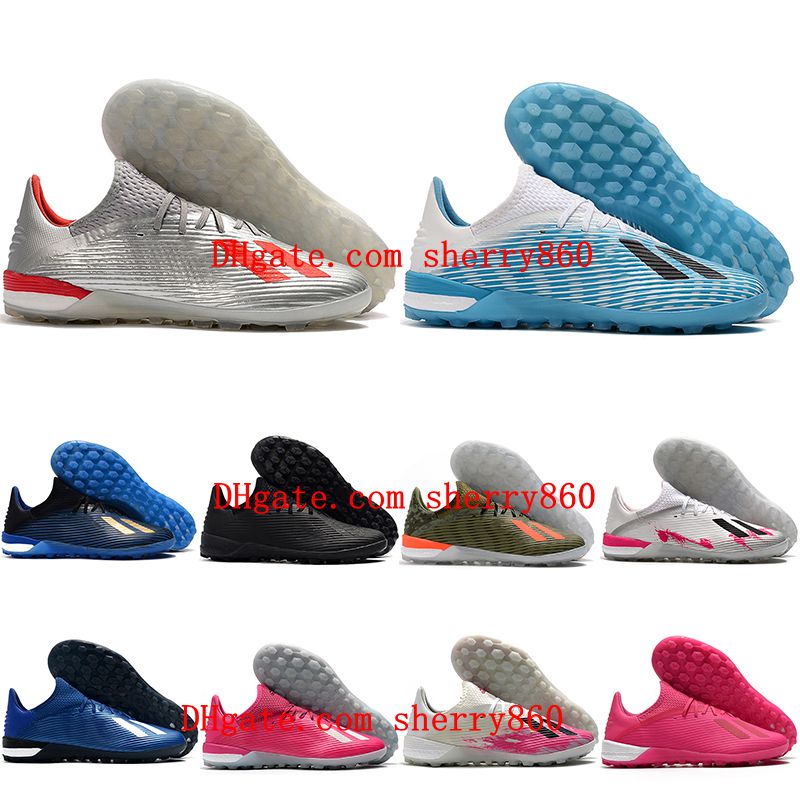 

2021 mens soccer shoes X 19.1 TF low ankle cleats Turf football boots botas de futbol, As picture 10