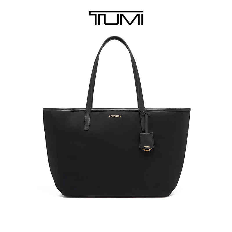 Tumi / tuming Voyageur series fashion elegant solid black women's Tote Bag Handbag 196452