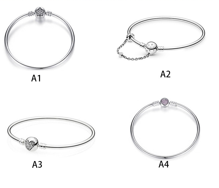 

Genuine S925 Sterling Silver Fit Pandora Round Love Heart Full Diamond Bracelet Women DIY Bracelet Bead Love Heart Blue Crysta Charm For Bra, Black