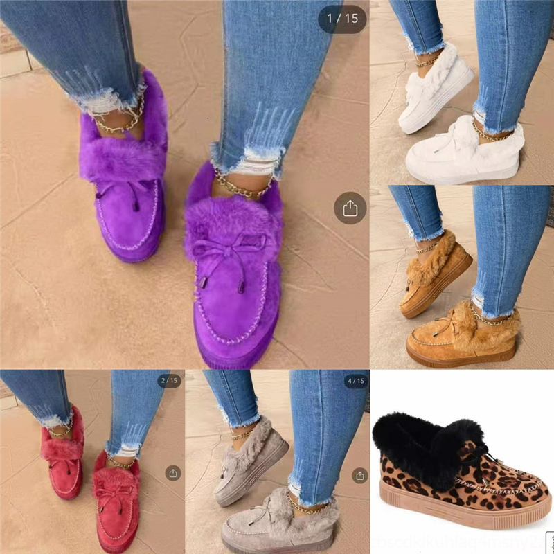 

gD3NO sandals slides snow boots brand women designer high mop designer yarn Plus velvet cotton quality shoes vfo woman shoes slippers, Black