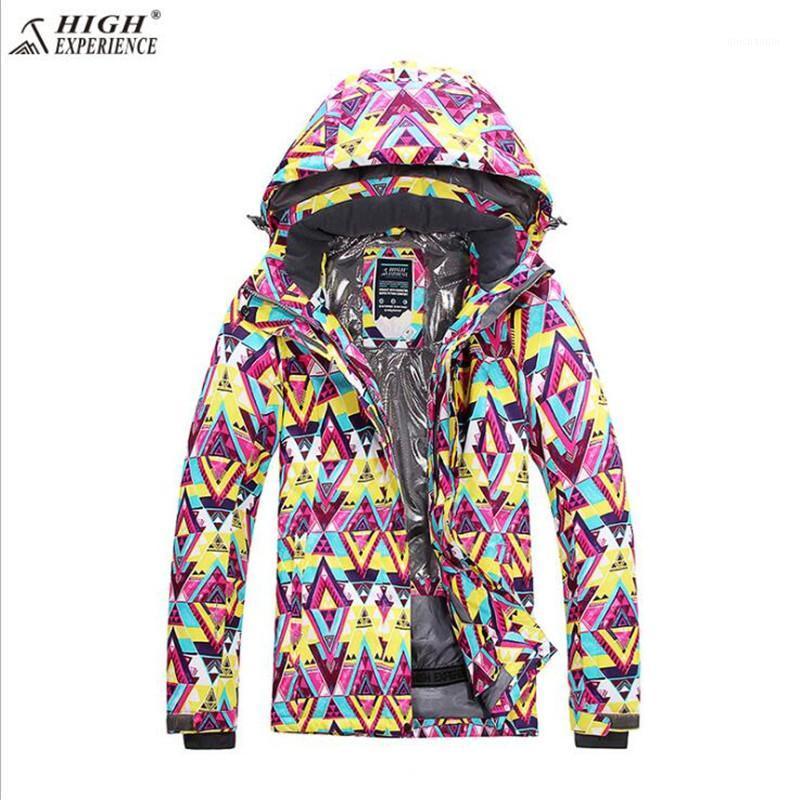 

High Experience New Snowboard Wear, Female Windproof, Warm Breathable Ski Suit,2020 Winter Ski Jacket Women .Free Freight1, Beige