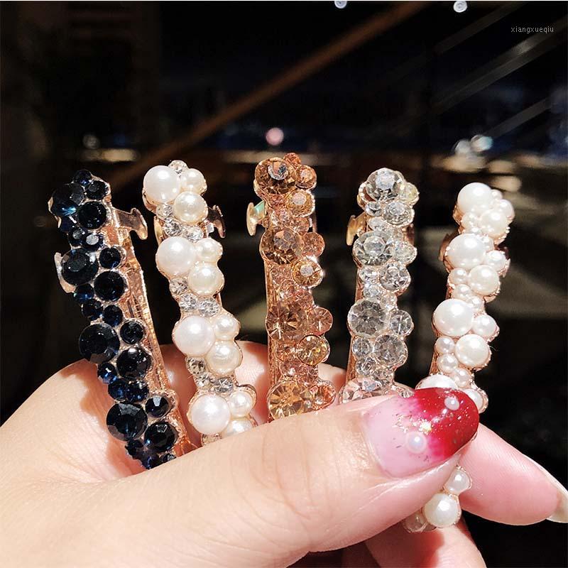

Hair Clips & Barrettes Elegant Pearl Rhinestone For Women Girls Bridal Headwear Hairpins Barrette Headbands Scrunchie Accessories, Golden;silver