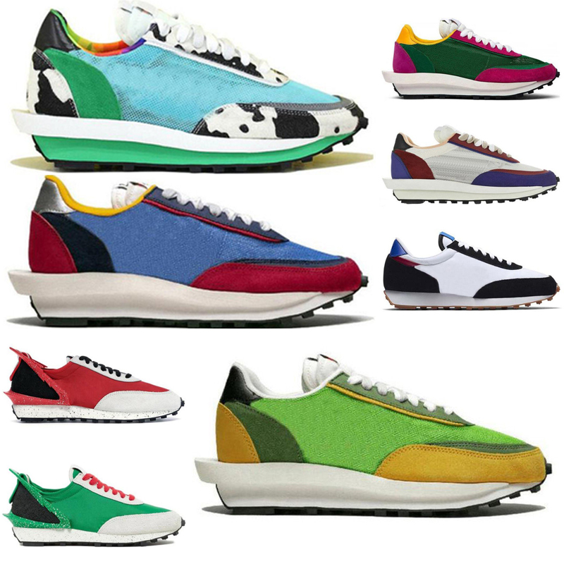 

2021 hot run Sacais LDV Waffle nylon Pegasus Vaporf running sports shoes Sail Tour Gym Red Black White women mens daybreak trainers sneakers, Box