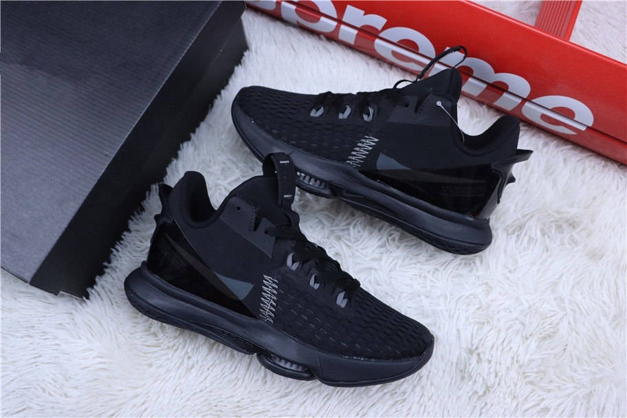 

LEBRON WITNESS IV EP Jameson-Resistant Cushion Cushioning Combat Actual Basketball Shoes Men Field Boots #CQ9380-002 James Series Sneakers, Black