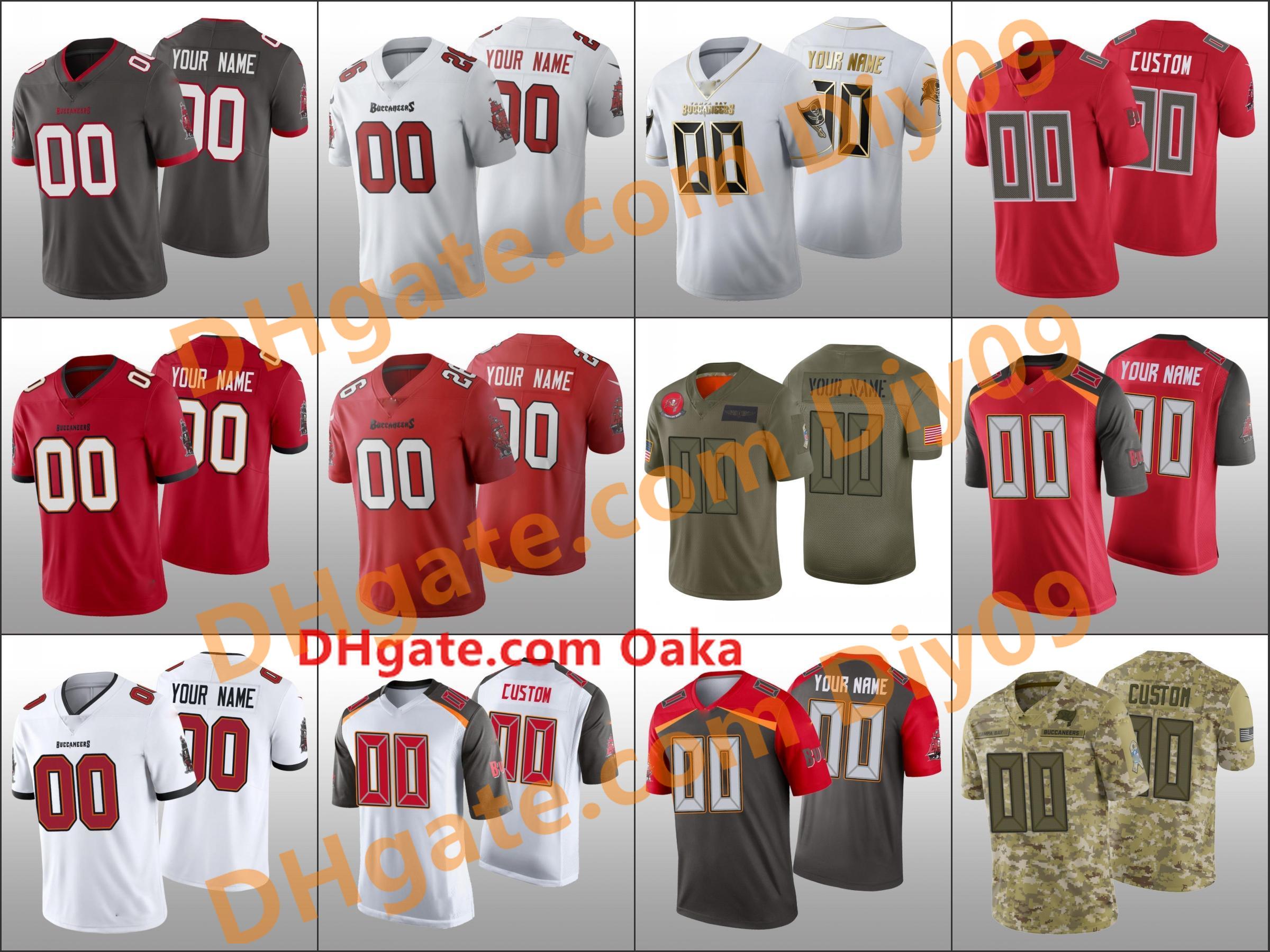 

Super 2021 Bowl Tampa Bay Buccaneers Men Custom Women Youth Football Jersey, Black;red
