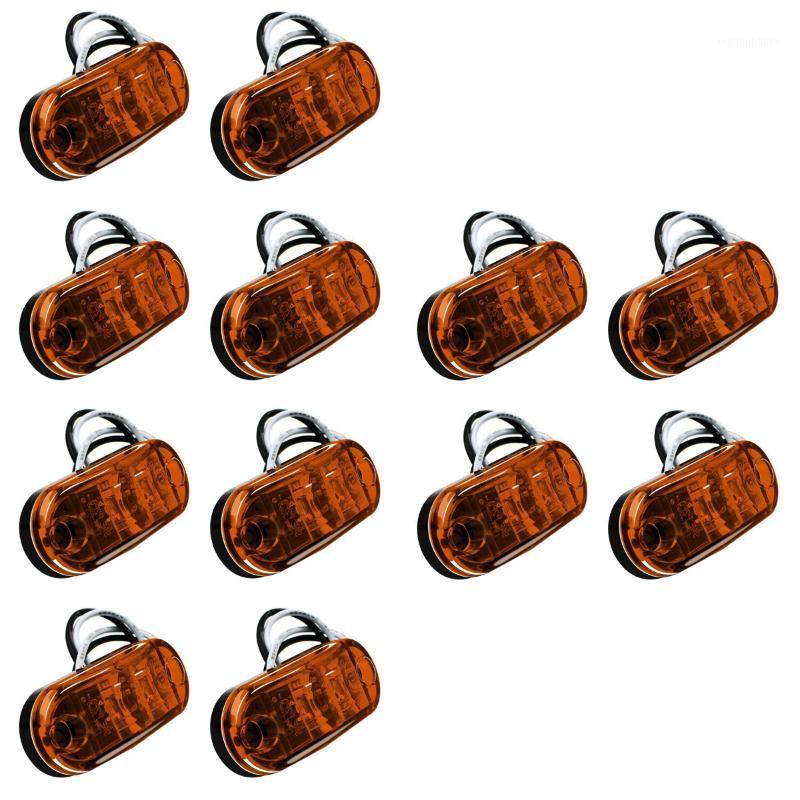 

Emergency Lights 12 Pcs Side Marker Lamp Trailer Truck LED Tail Light Signal