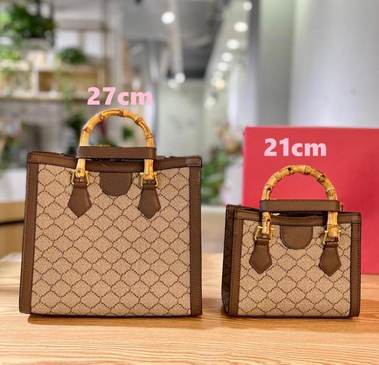 

2022 Handbag Tote Bags Bamboo Double Handle Golden Metal Letter decoration shoulder bag large capacity fashion style design