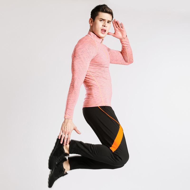 

New Men' Sport Pants Stretch Tight Compression Trousers Riding Fitness Soccer Running Pants Jogging for Sport Training1, Blue