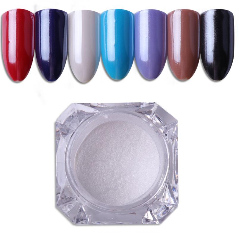 

1G/2G BORN QUEEN Top Grade Diamond White Glitter Powder Shining Pearl Nail Chrome Dust Powder DIY Manicure Nail Art Decoration