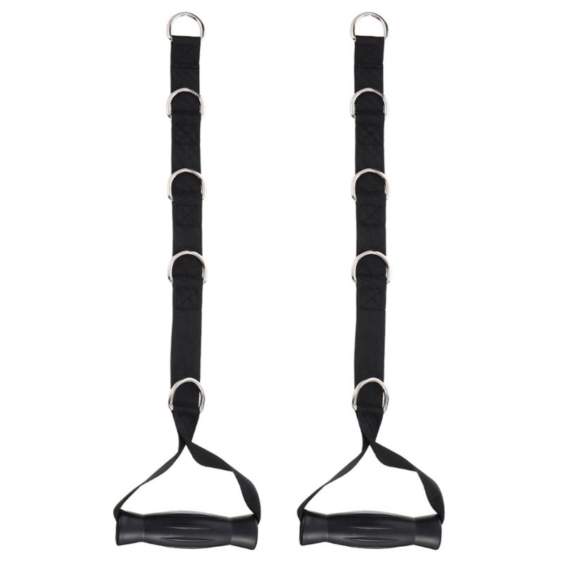 

2pcs Heavy Duty Exercise Tension Tape Fitness Strap Resistance Band (Black