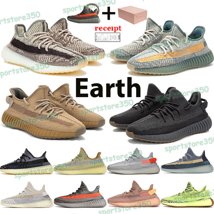

Men women reflective running shoes zyon cinder earth ash blue stone oreo beluga black static natural cream white yecheil sneakers with box, 23. yeshaya reflective
