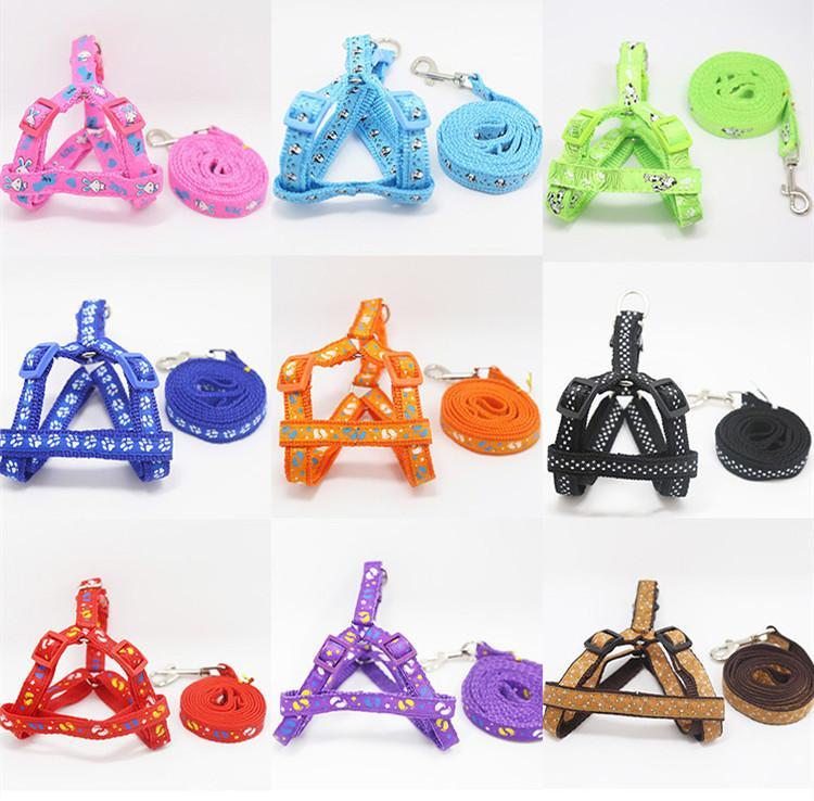 

120cm Length Patch Pet Leash Nylon Leash Dog Chain Pet Supplies Cat Puppy Harnesses Walking Chihuahua  M Sizes1