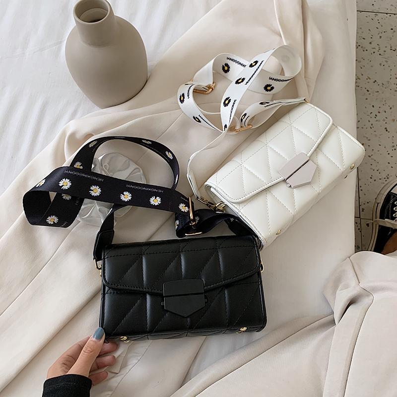 

bags for women 2021 Fashion solid PU Leather Mini women's Shoulder Messenger Bag crossbody bags for women sac a main femme, Black