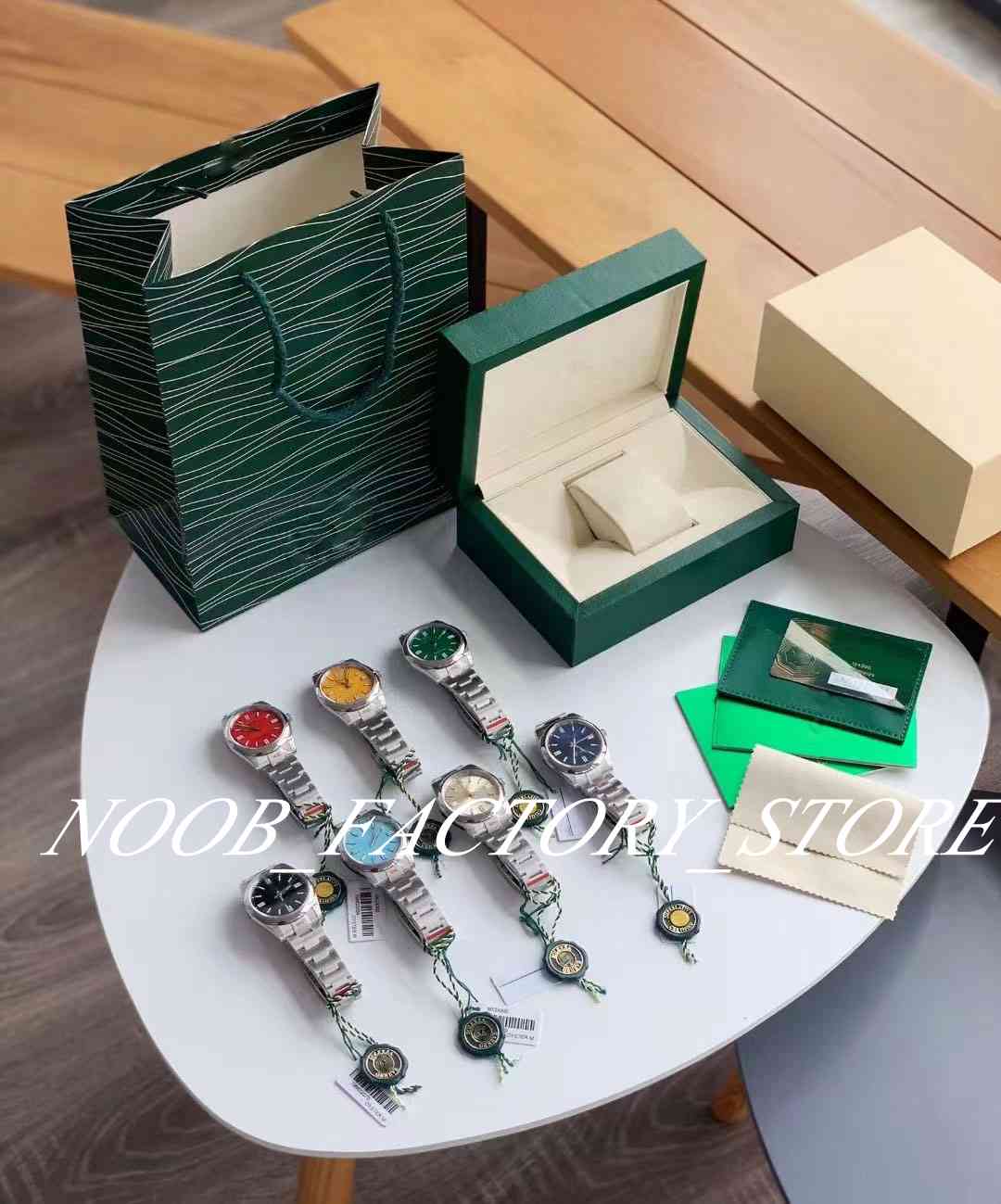

Men Size Watch EW Factory Version 36MM 126000 Wristwatches Cal.3230 Automatic Movement 904L Stainless Steel Strap 7Color Dial Christmas Gift Original Box, 01