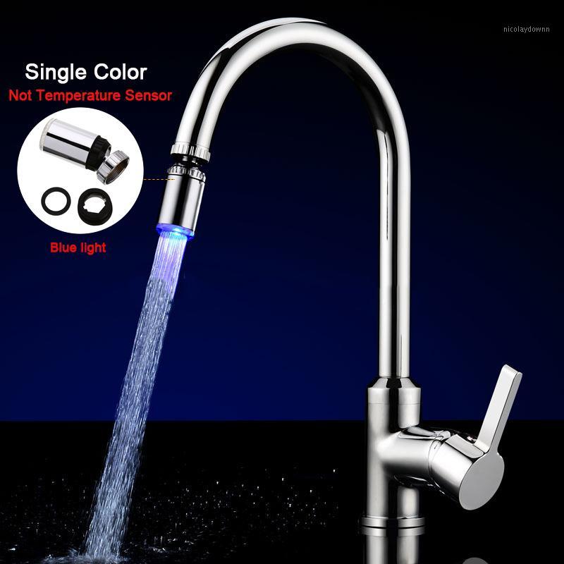 

LED Aerators Water Faucet Tap Heads 360 Degree Adjustable Kitchen Temperature Sensor 3 Colors Changing RGB Nozzle Glow Bathroom1